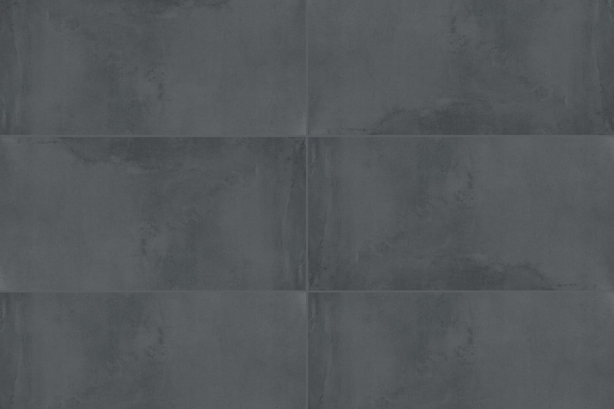 Piastrelle Effetto Cemento Matt Nero Gres Ceramico Smaltato Effe