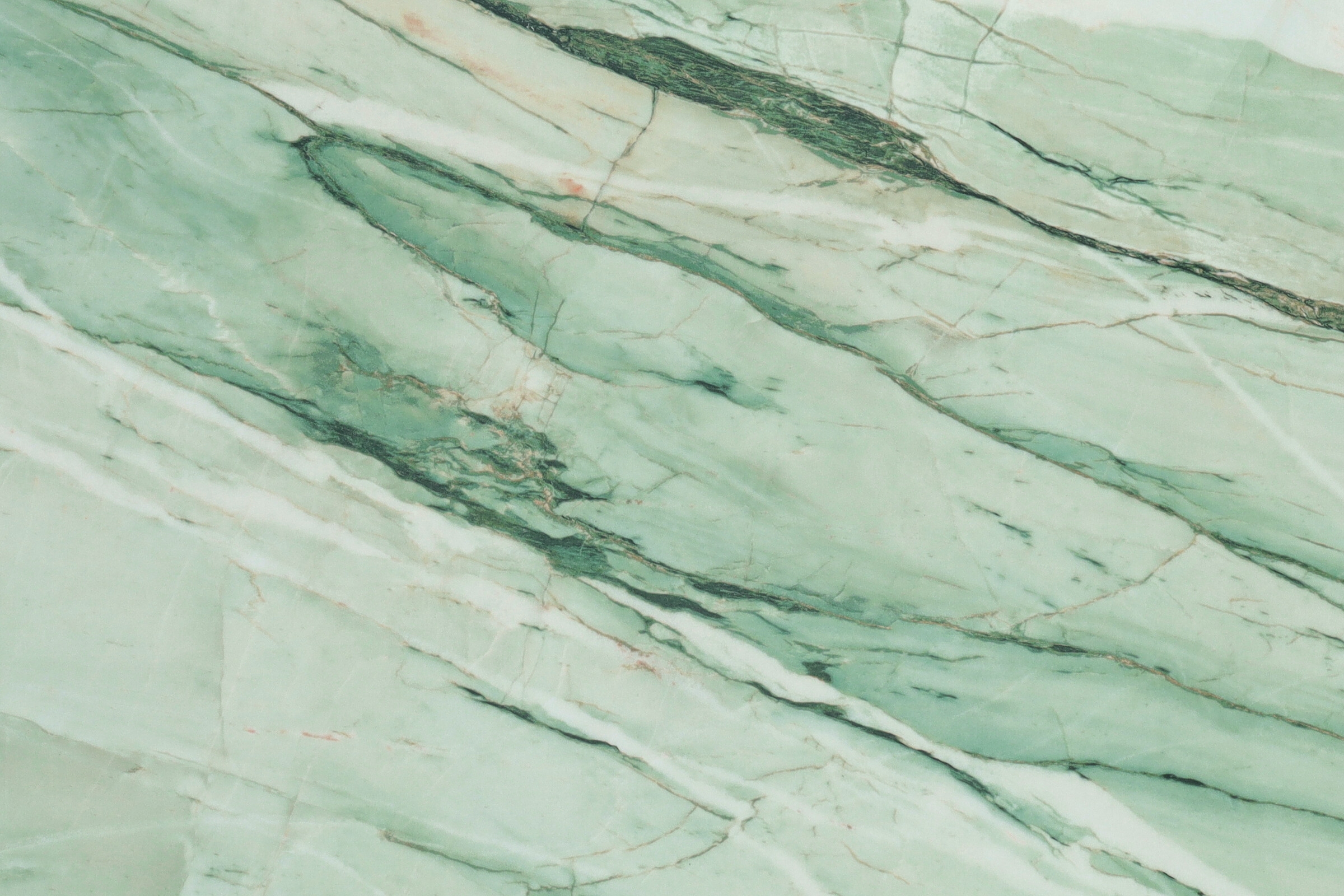 Green Calacatta brillant glossy marble - Semi-polished surface - EC...