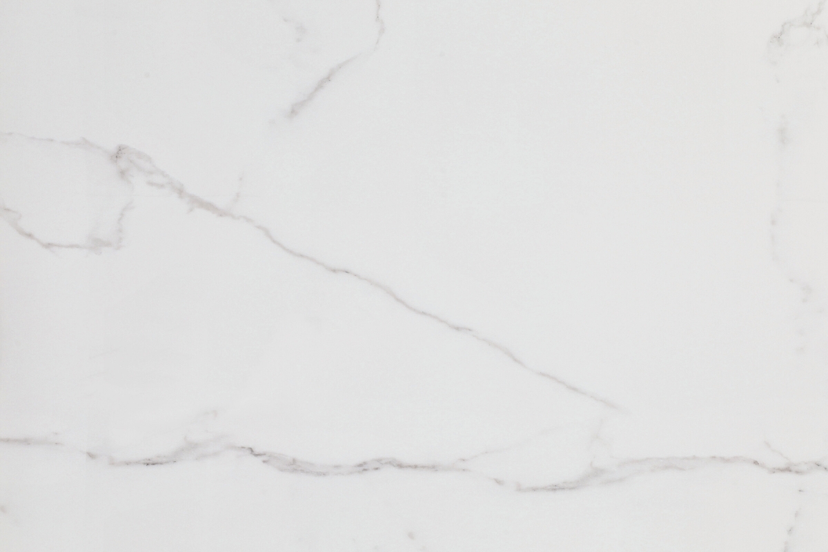 Glossy white marble with subtle grey veins - Glazed porcelain stone...