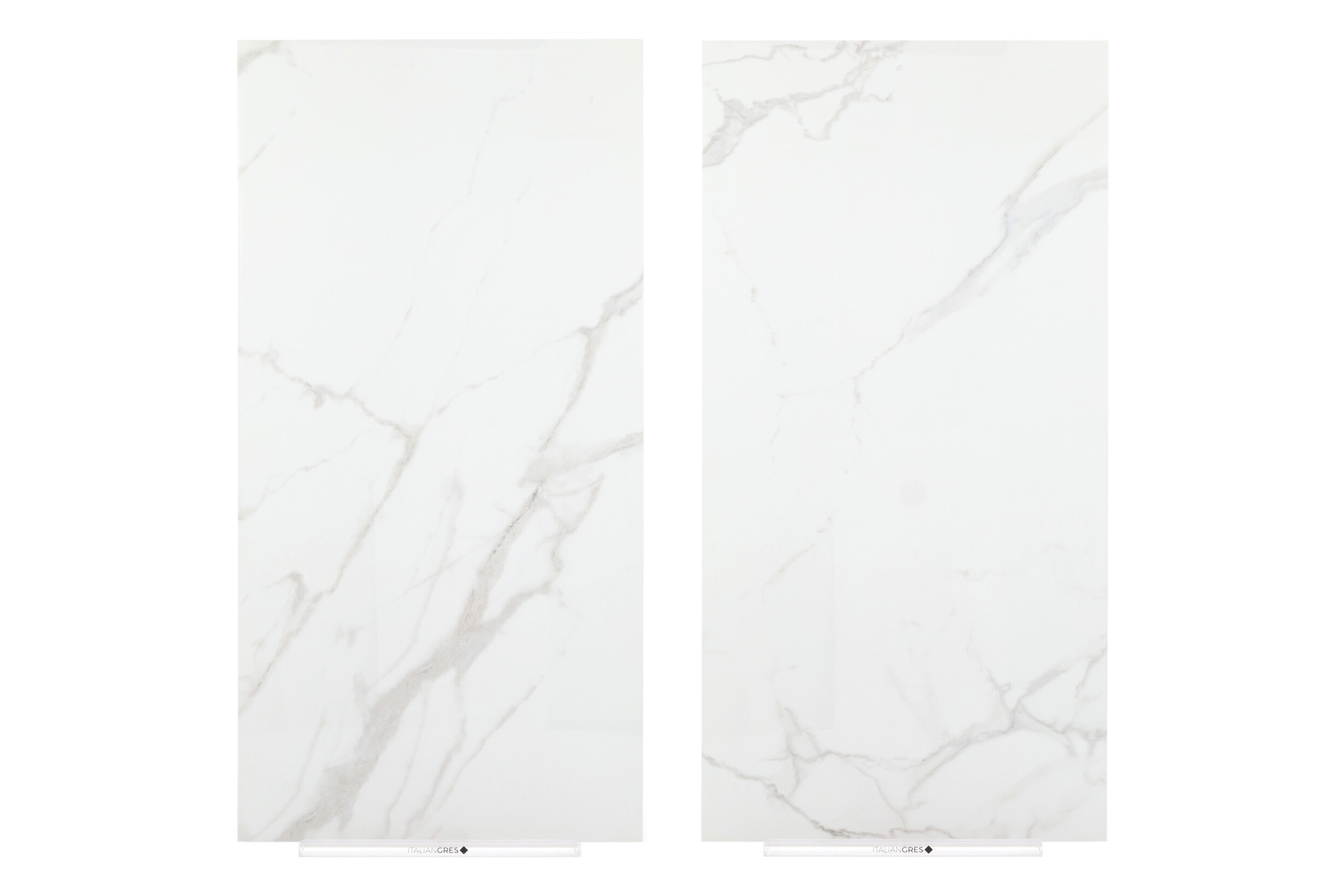 Glossy White Marble With Subtle Grey Veins Glazed Porcelain Stone