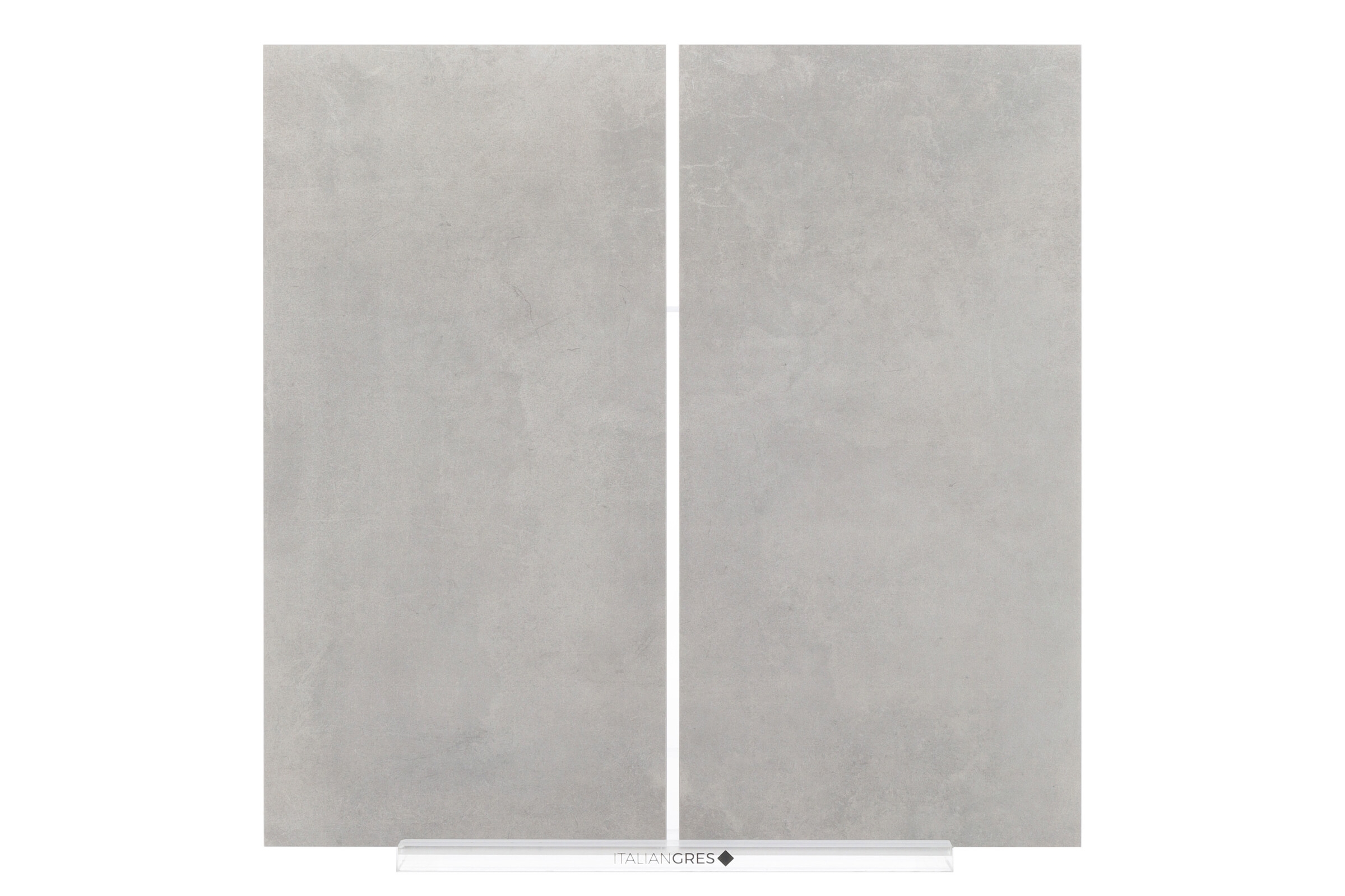 Light grey concrete floor tiles - Full body porcelain stoneware - m...