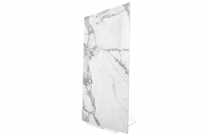 Marbre blanc et gris - Grès cérame inspiré du marbre italien, un ma ◇