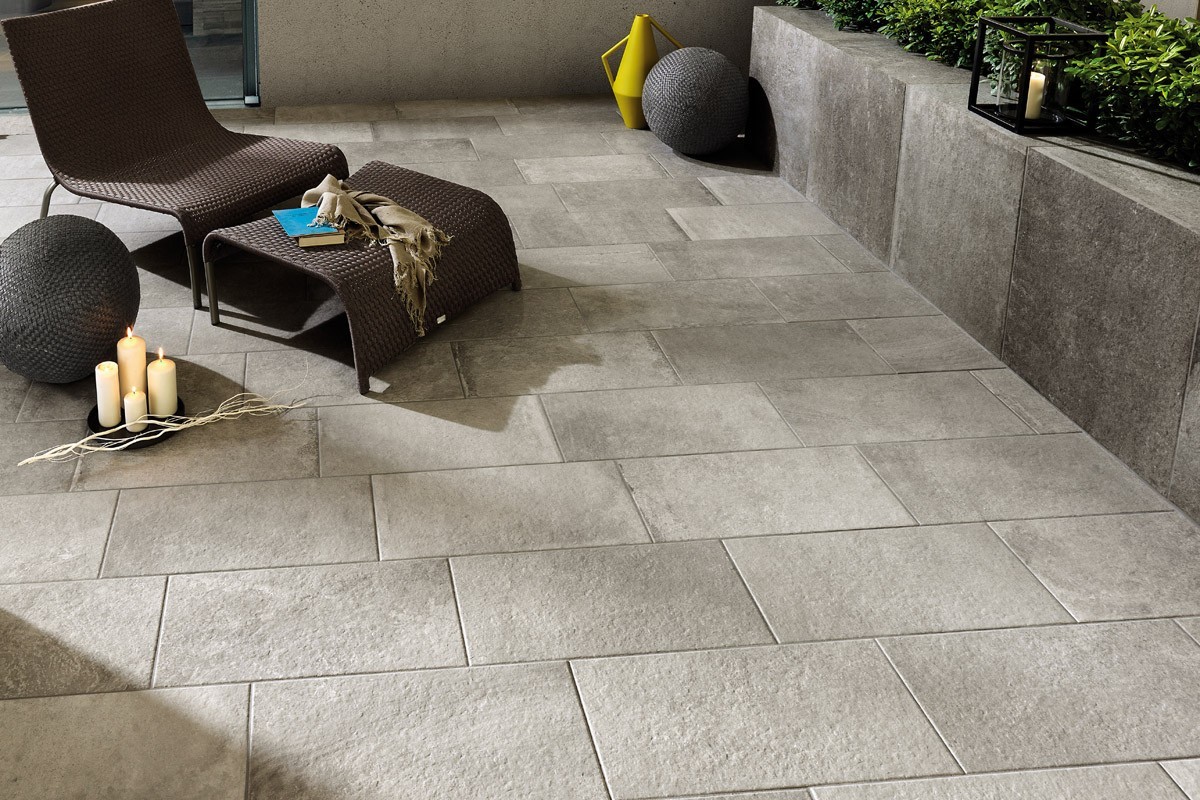 Gres effetto pietra grigio - Gres porcellanato - AOU 5001 ...