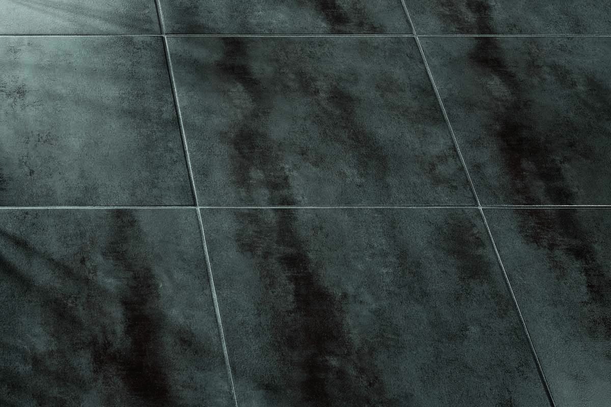 dark tiled floors