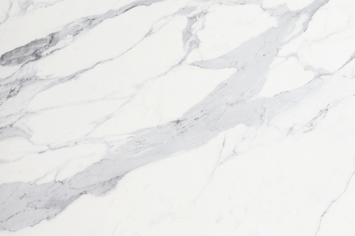 Matt Statuario marble with diagonal grey lines