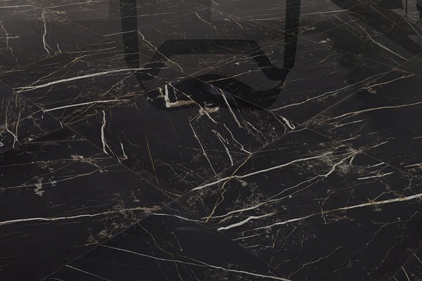 Glossy Marble Black - Porcelain Stoneware With Mass Colouring - Pol