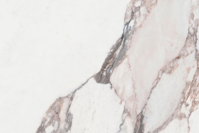 Calacatta pink glossy marble