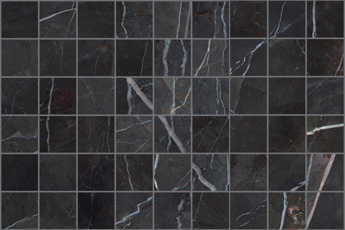 Calacatta nero mosaico