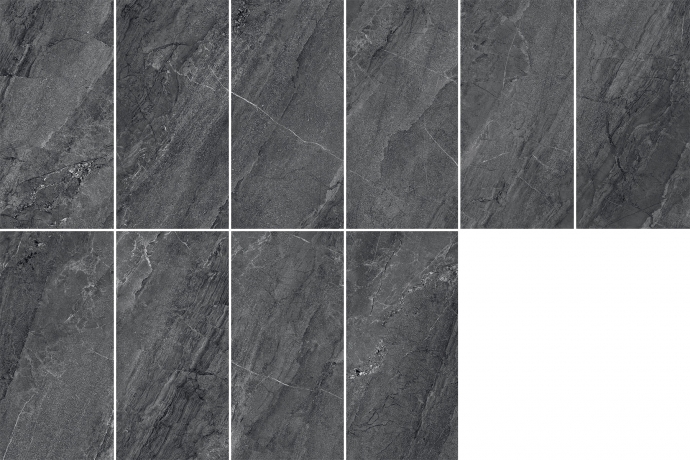 Anthracite technical marble effect floors