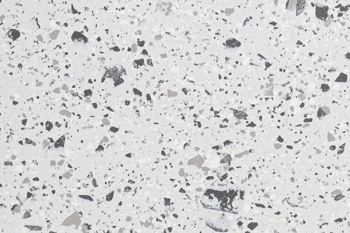 Terrazzo Argent Mat Pleine masse