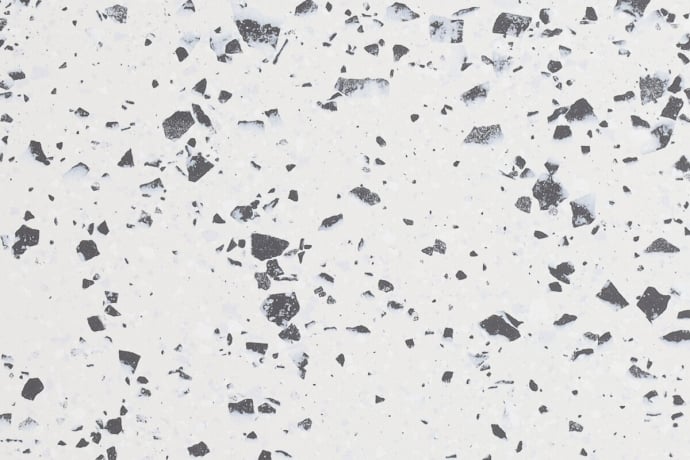 Terrazzo Blanc Mat Pleine masse