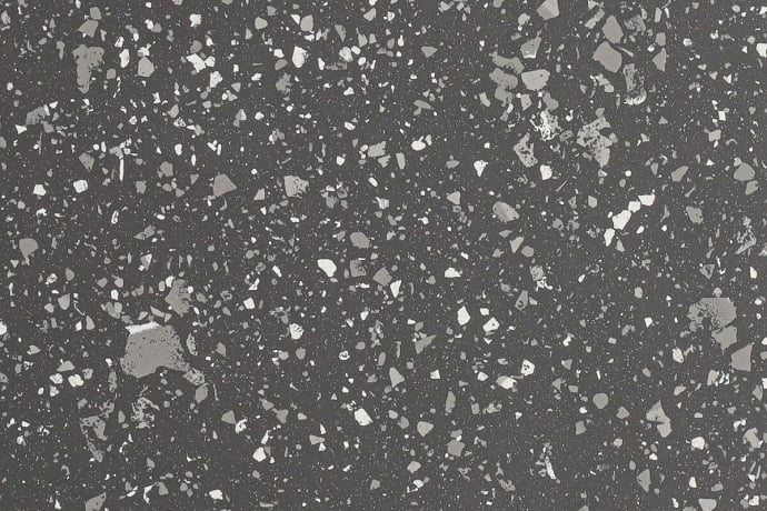 Terrazzo Noir Mat Pleine masse