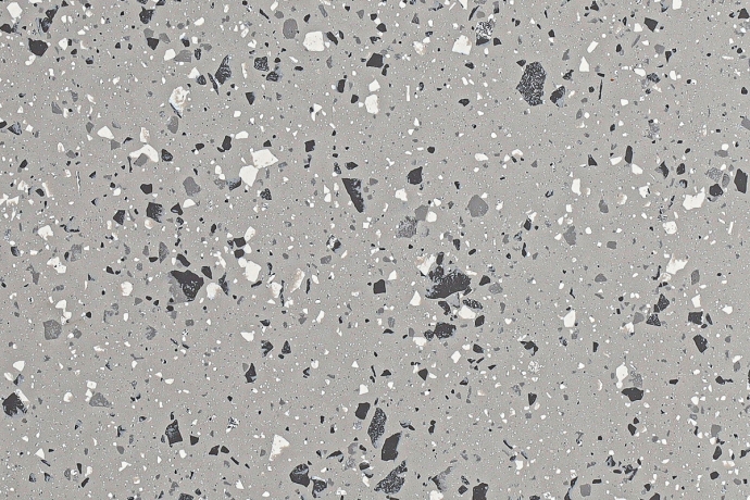 Grau Terrazzo Ganzkörper Tech 14 mm Pleine masse