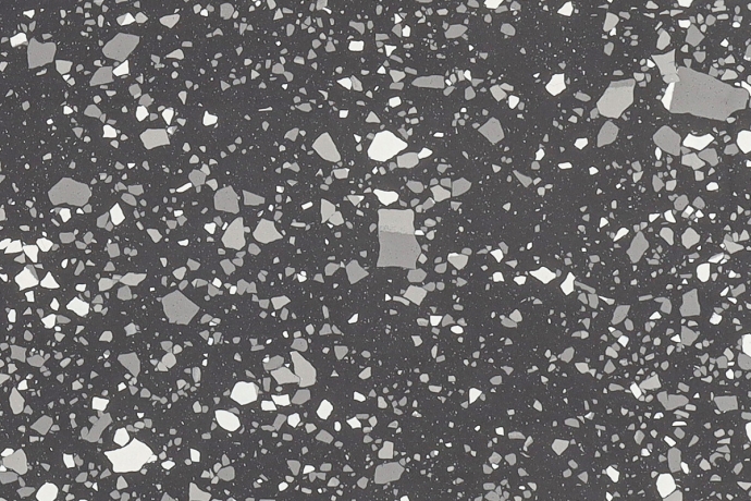 Terrazzo Noir Brillant Pleine masse