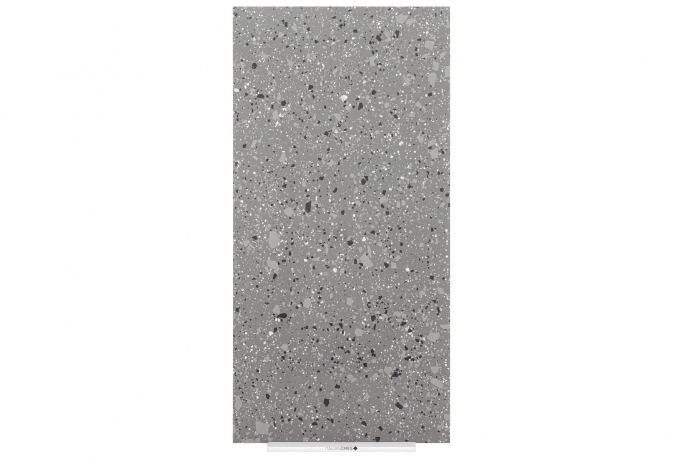 Glänzender Anthrazit Terrazzo Ganzkörper