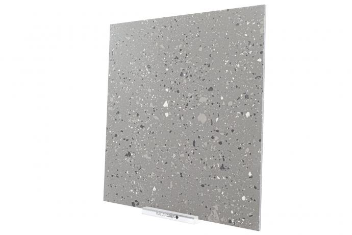 Terrazzo Anthracite Mat Pleine masse