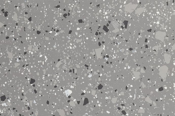 Terrazzo Anthracite Brillant Pleine masse