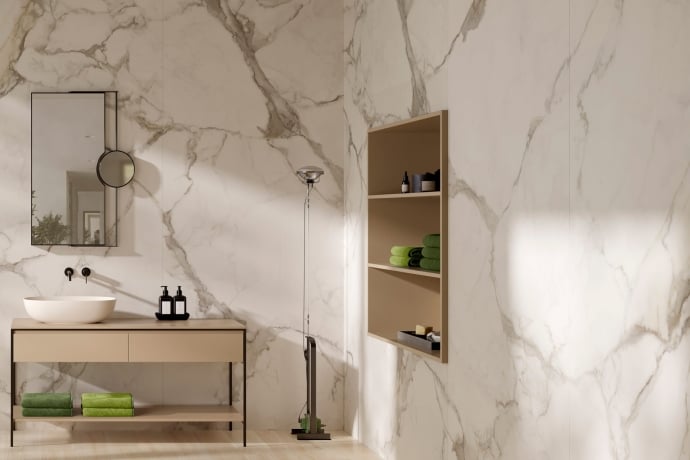 Matt Royal white marble