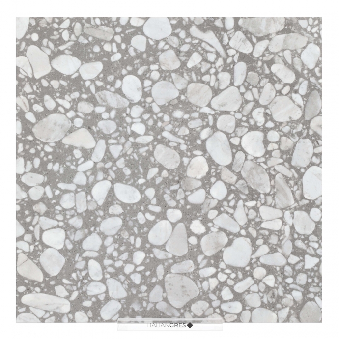 Macro Terrazzo grigio lucido