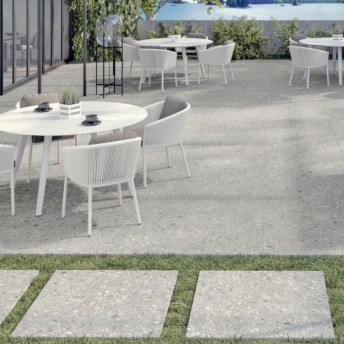 Ceppo di Gré Italiano - Grigio chiaro 20 mm outdoor