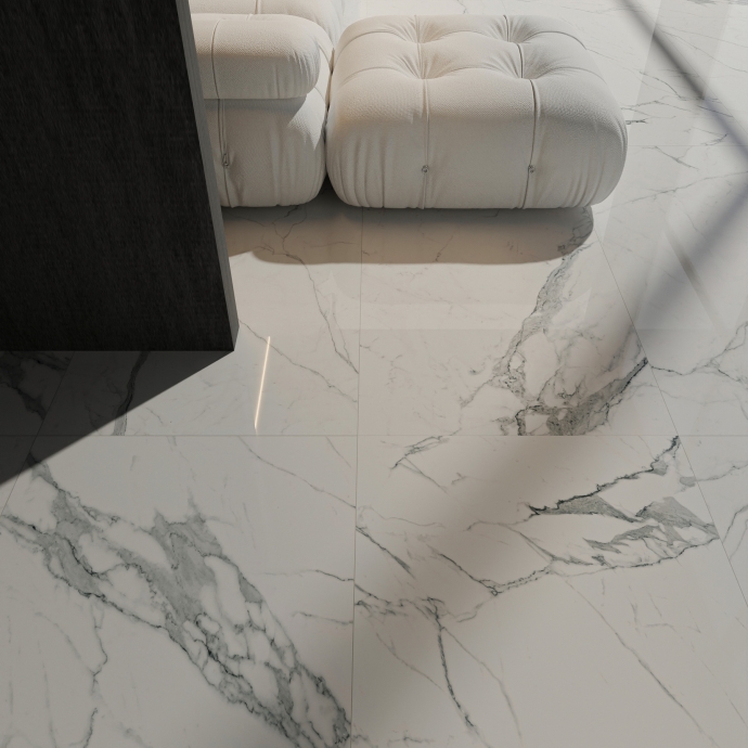 Statuario glossy marble