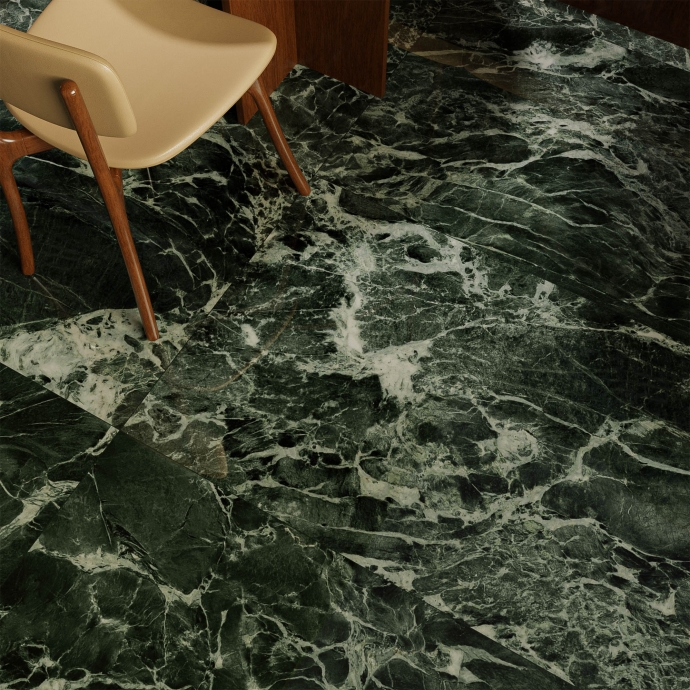 Verde Aver glossy Marble