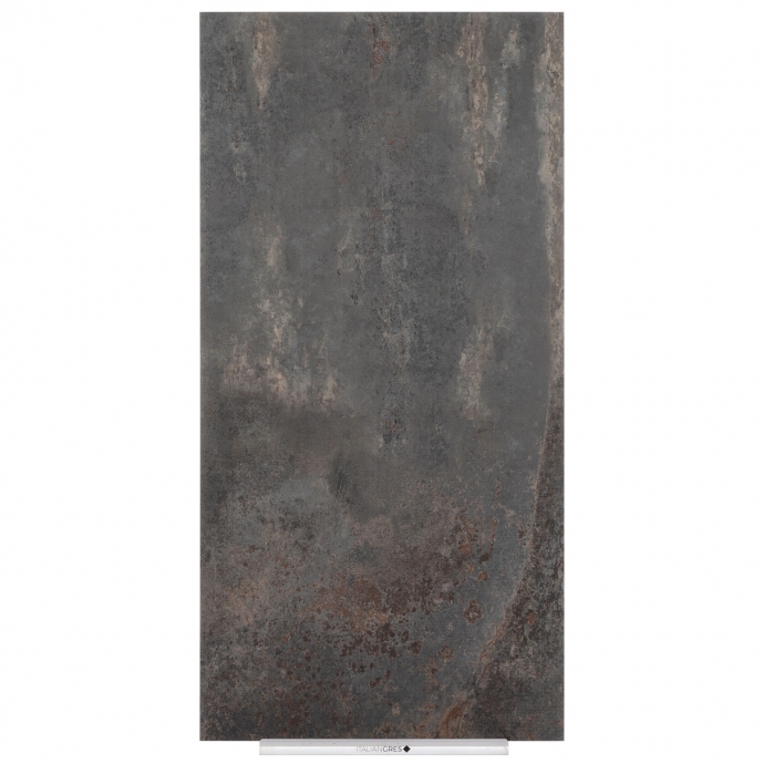 Oxidized iron tile black