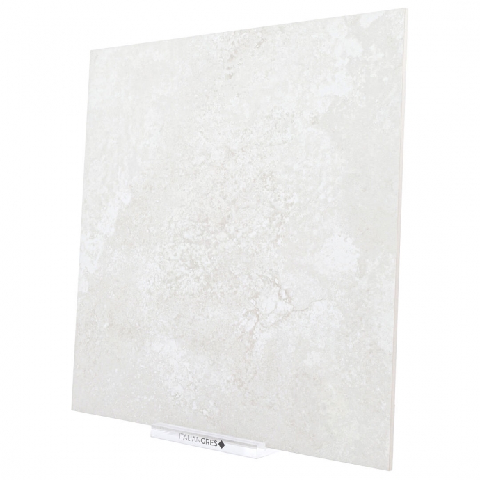 Crosscut white travertine marble