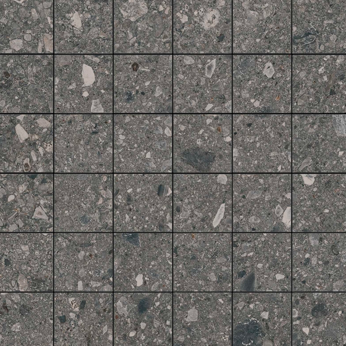 Mosaïque Milano Ceppo di Gré Anthracite