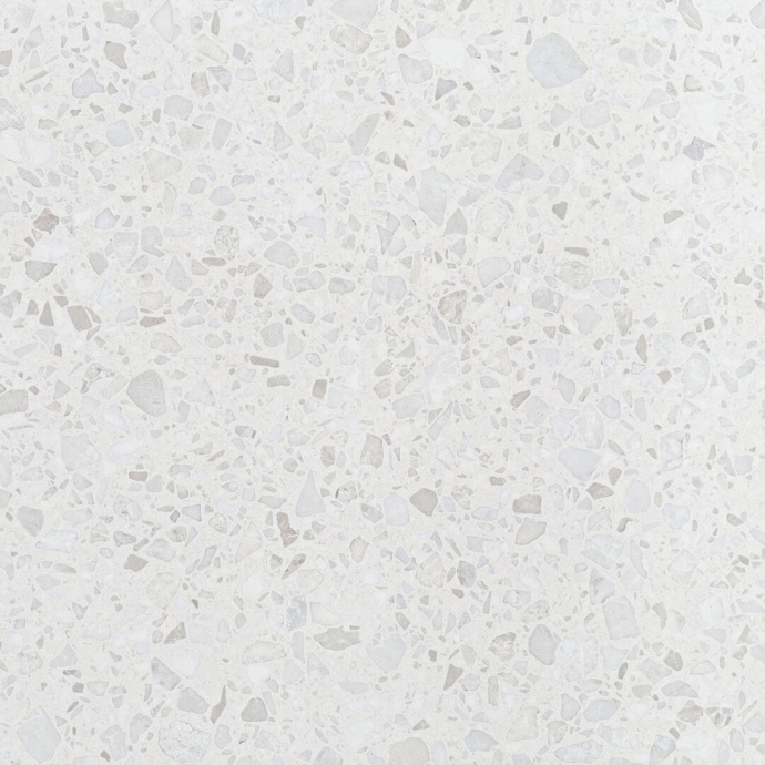 Classic venetian terrazzo floor white and grey