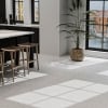 Classic venetian terrazzo floor white and grey