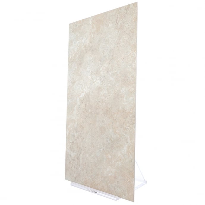 Crosscut almond travertine textured