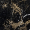 Black glossy marble with beige veins