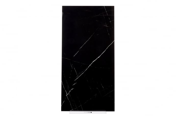 Glossy marble black melange