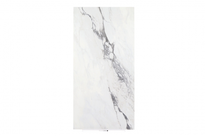 Dark grey vein semi polished marble