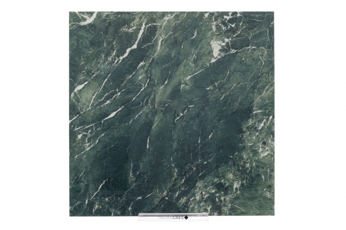 Green semi polished marble