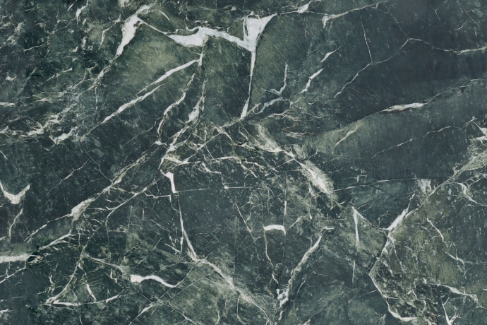 Green semi polished marble