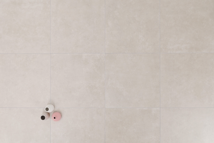 Gres porcellanato effetto cemento beige