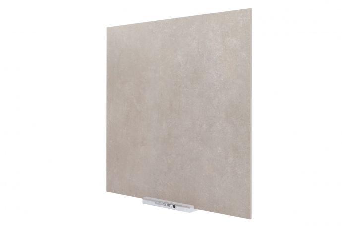 Concrete effect porcelain stoneware taupe