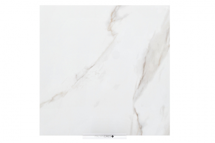 Calacatta semi polished marble