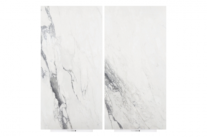 Dark grey vein semi polished marble