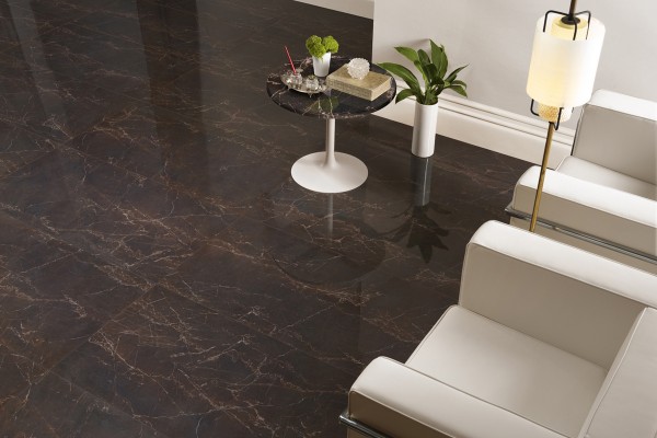 Marble effect tiles - Brown melange