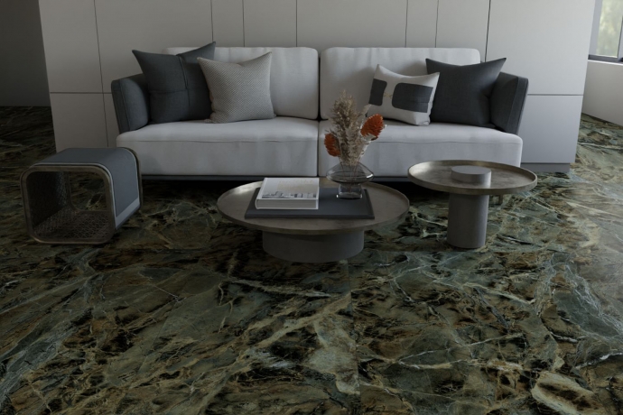 Verde Borgogna matt marble