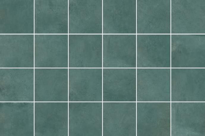 Emerald industrial metallic tiles