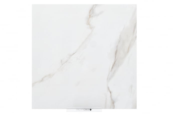 Calacatta semi polished marble