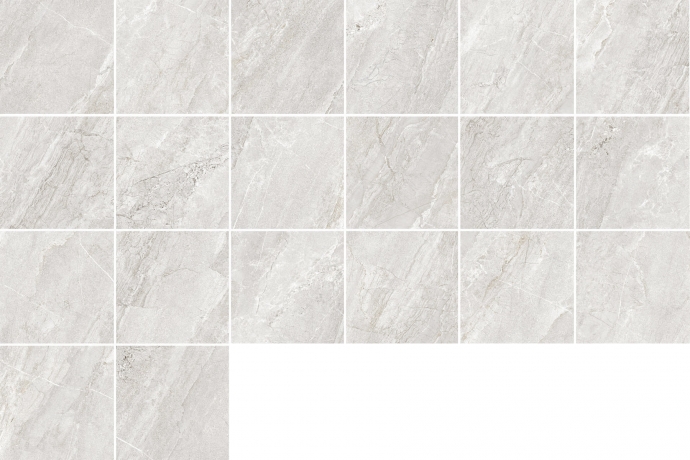 White technical marble effect floors