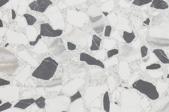 Terrazzo black matt