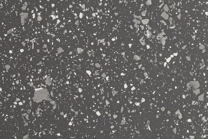 Terrazzo Noir Tech 14 mm Pleine masse