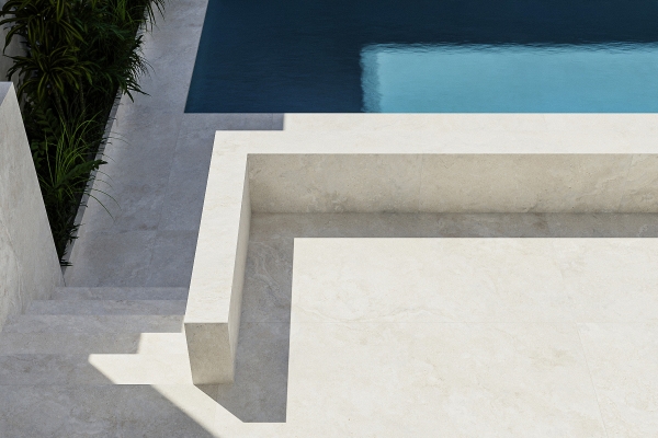 Crosscut white travertine 20mm