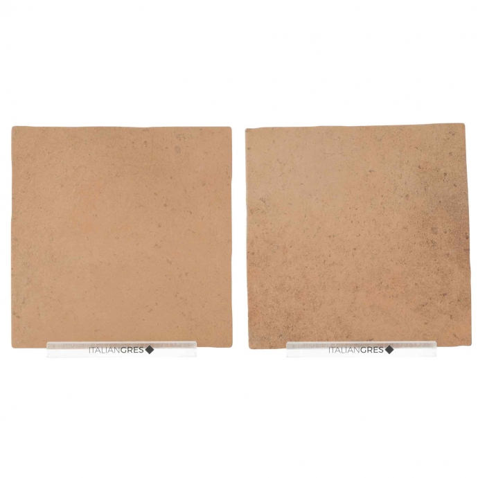 Terracotta effect floor tiles copper